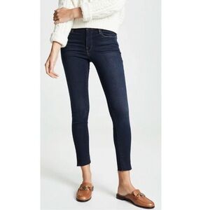 Frame Le High Skinny dark wash, frayed edge